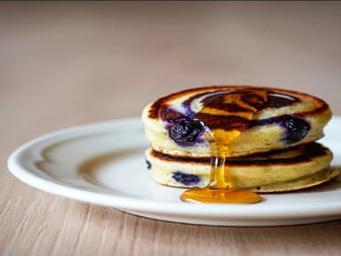 Mini Pancakes de Arándanos