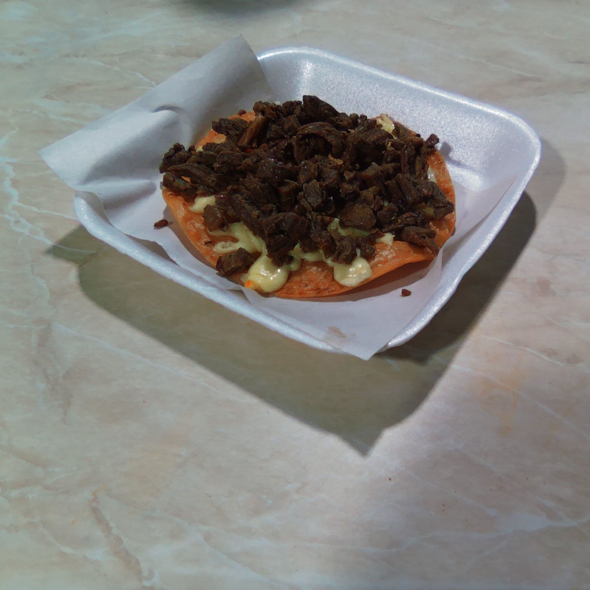 Tostadas con Queso y Carne a Elegir