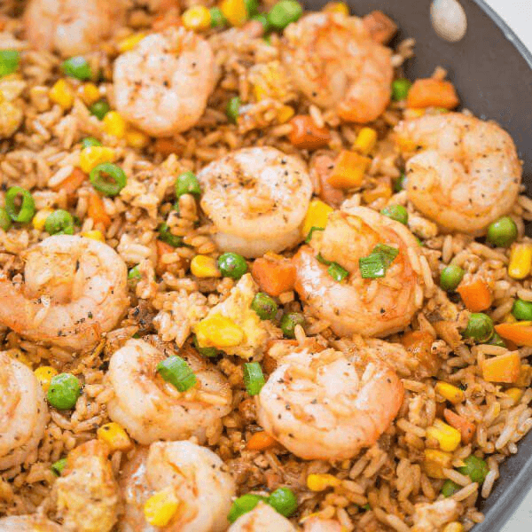 Camarones con Arroz