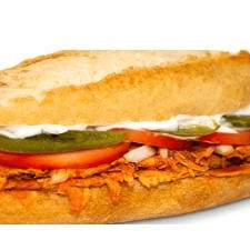 Lonche de pierna con papas