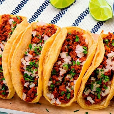 Orden de 3 Tacos de Chorizo