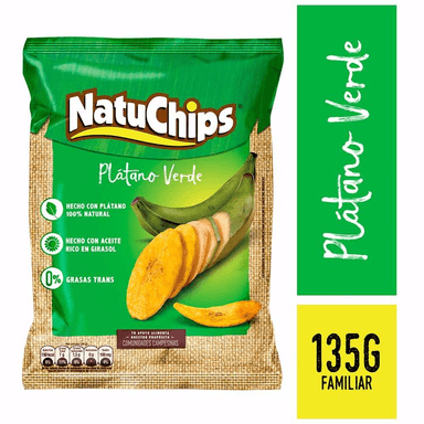 NatuChips Plátano Verde 135 G