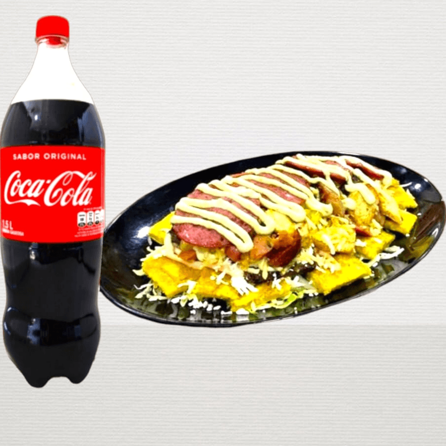 Patacon (4) Carnes + Coca Cola 1,5lt