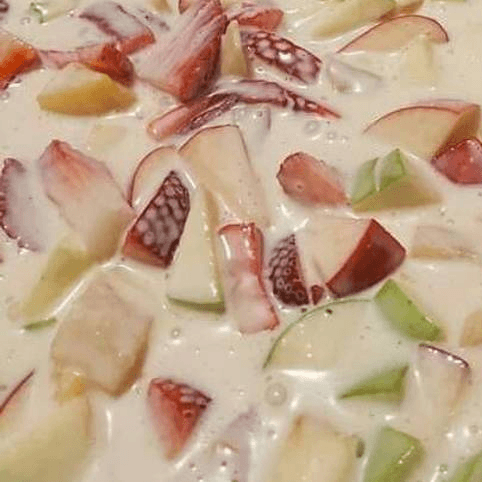 Fruta con Crema