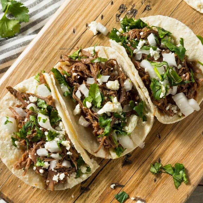 Taco de Barbacoa Tortilla Normal
