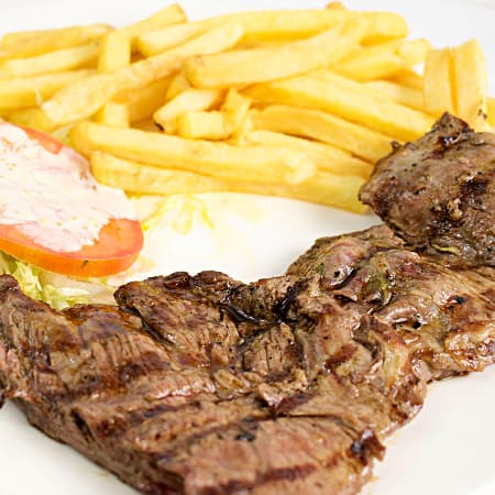 Combo Media Carne Asada +Papas +Gaseosa 250ml