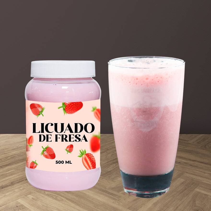 Licuado De Fresa  500 ml