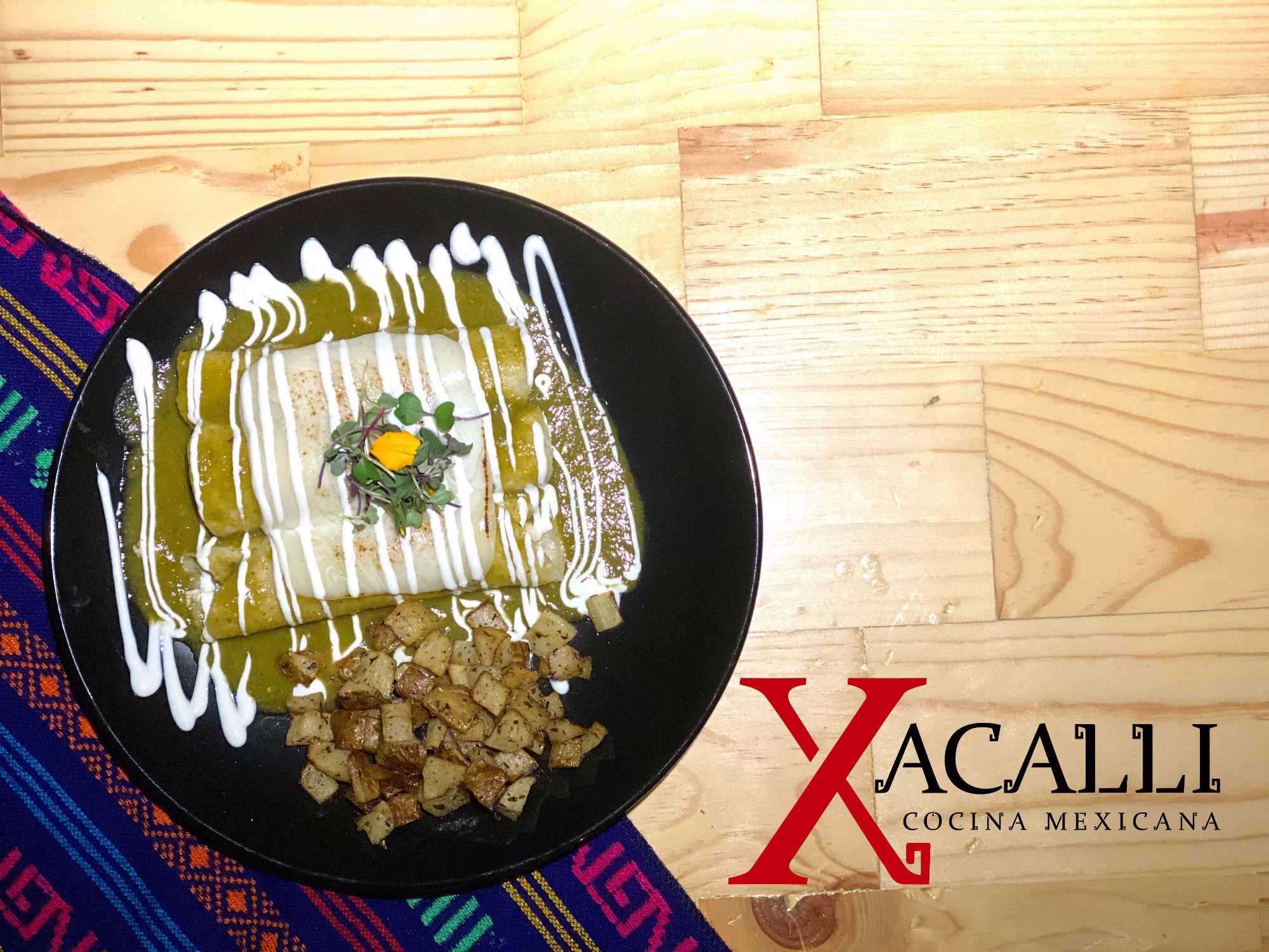 Enchiladas Gratinadas en Salsa Verde