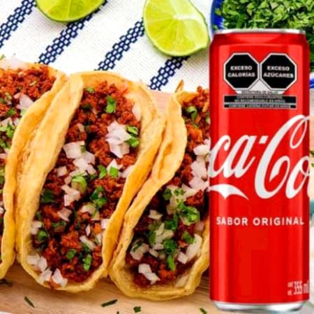 4 Tacos de Longaniza + Refresco