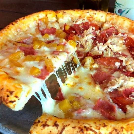 Pizza Familiar 2 Sabores (Para 3-4)+Coca Cola 1.5
