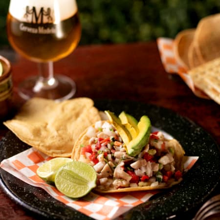 Tostada de Ceviche de Pescado