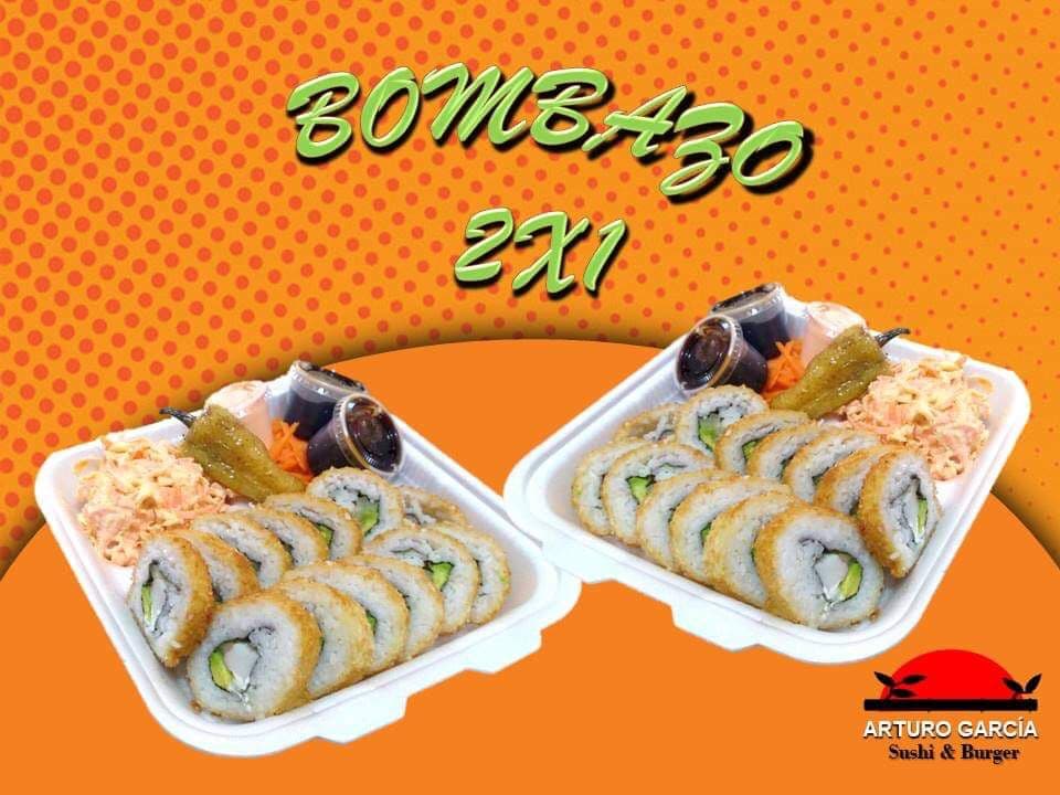 Sushis y hamburguesas Arturo García
