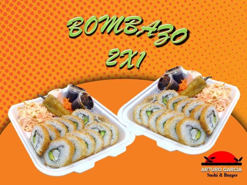 Sushis y hamburguesas Arturo García