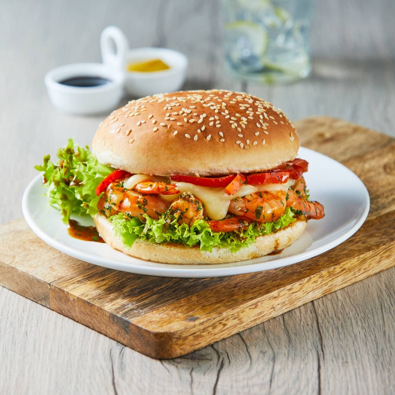 Hamburguesa de Camarón