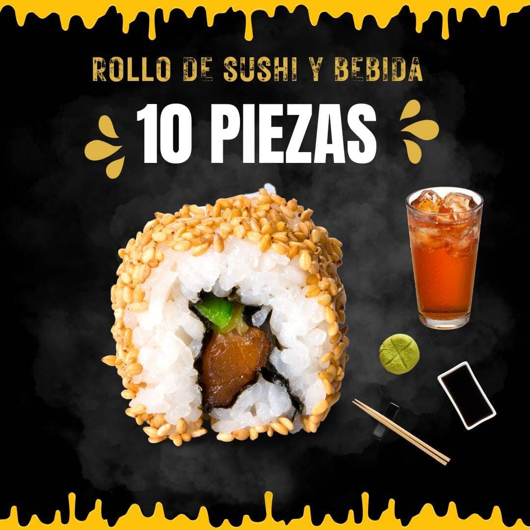 ROLLO CON SURIME + TÈ FRIO (10 unidades)