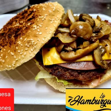HAMBURGUESA DE CHAMPIÑONES