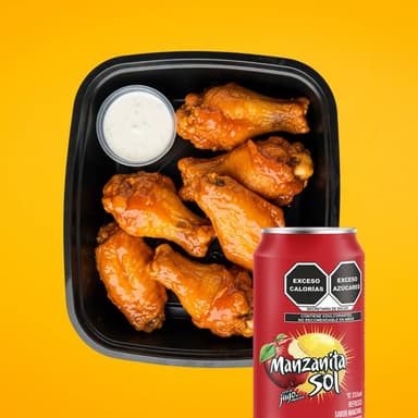 COMBO 5 Alitas + 1 Manzanita 355ml