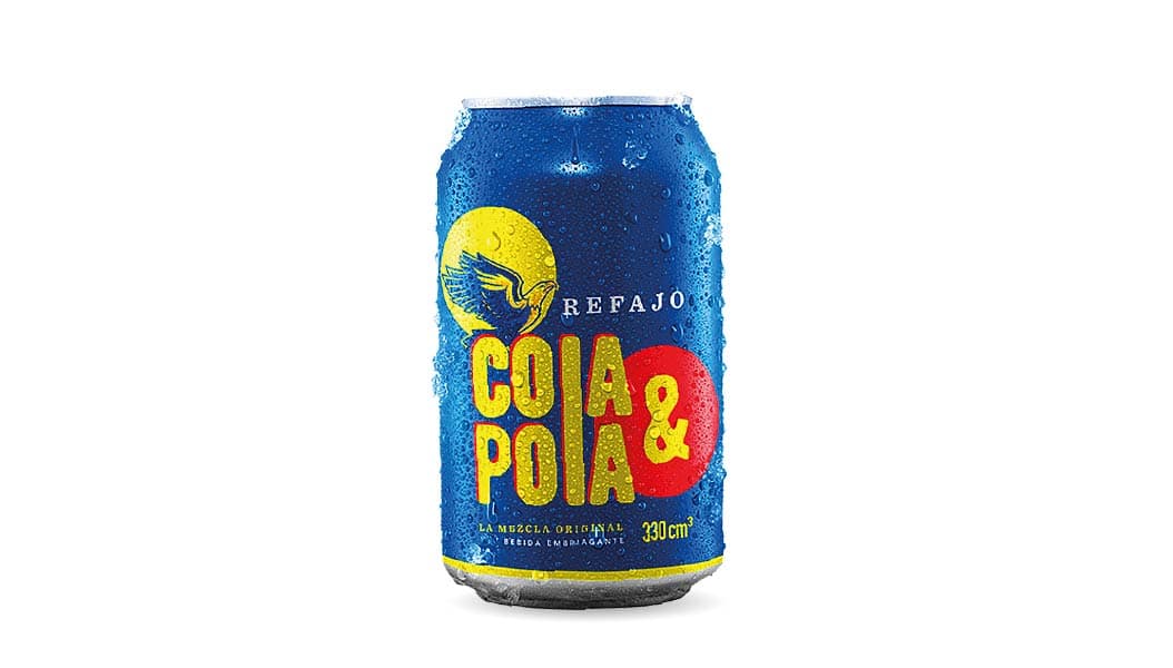 Cola y pola en lata
