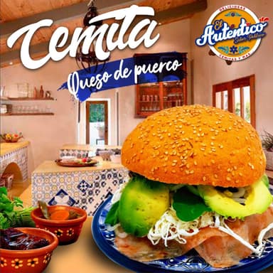 Cemita de Queso de Puerco