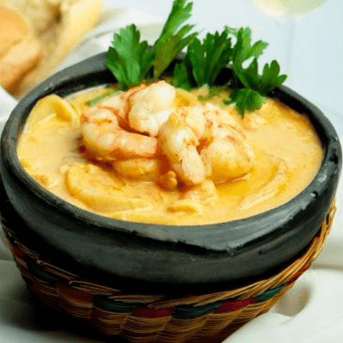 Cazuela de Camarones Grande.