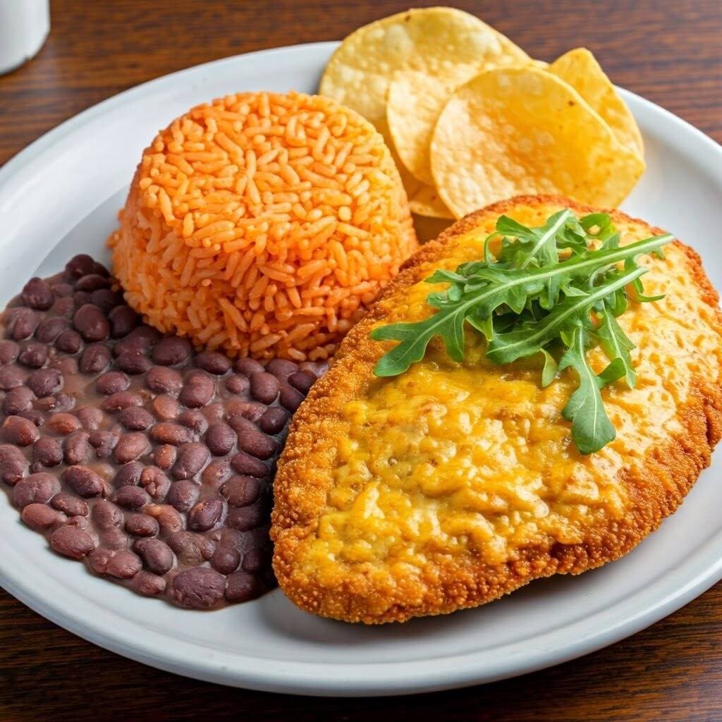 Milanesa Acompañada de Guarniciones 👨🏼‍🍳