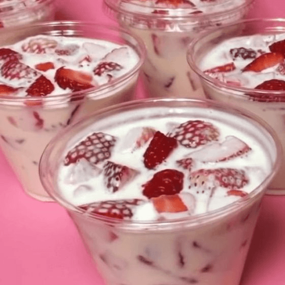 Fresas con Crema 1/4 L