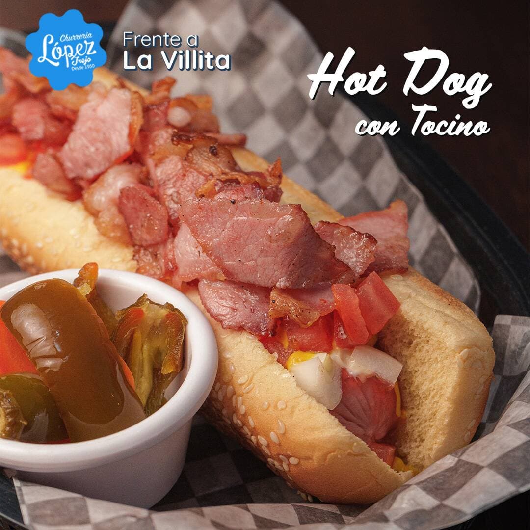 Hot Dog con Tocino