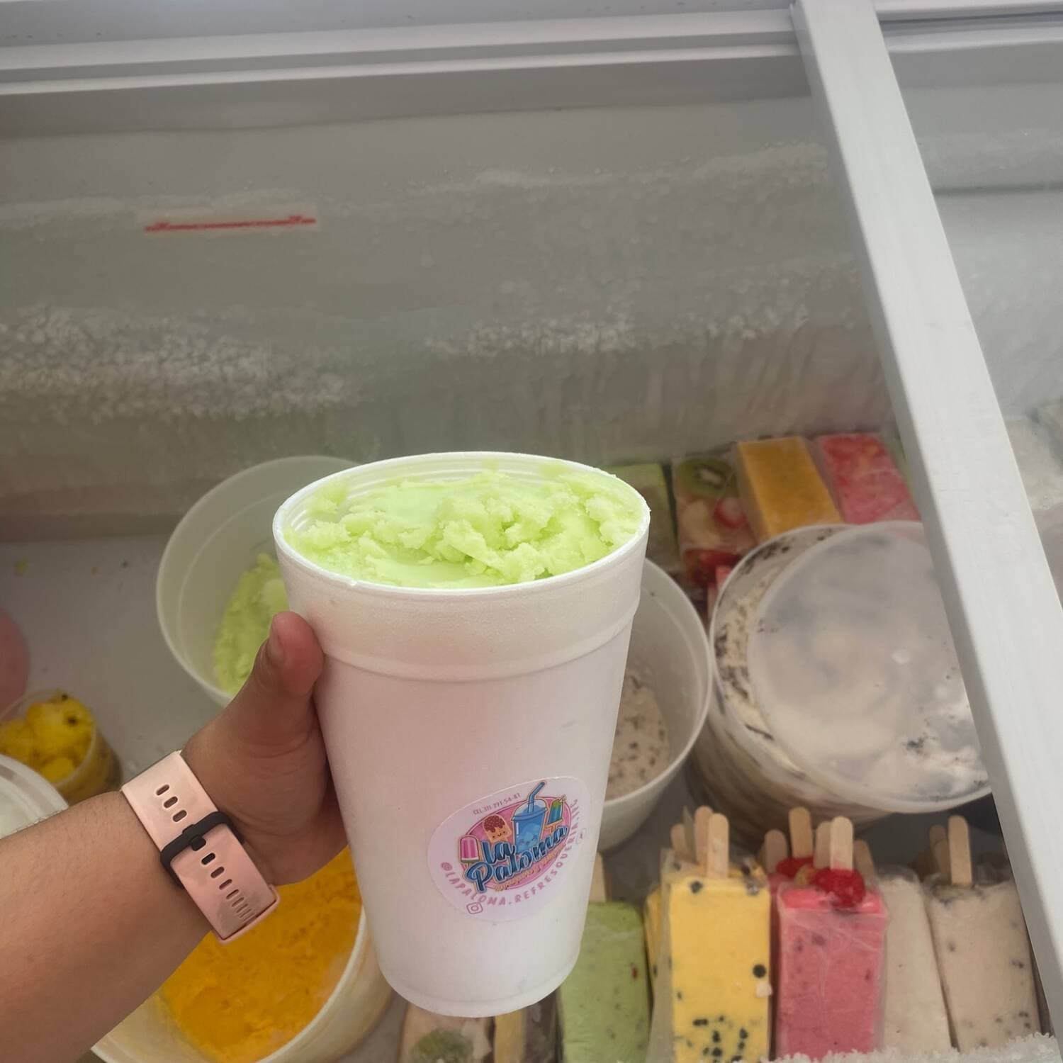 Nieve litro mas Papas mas Manzana
