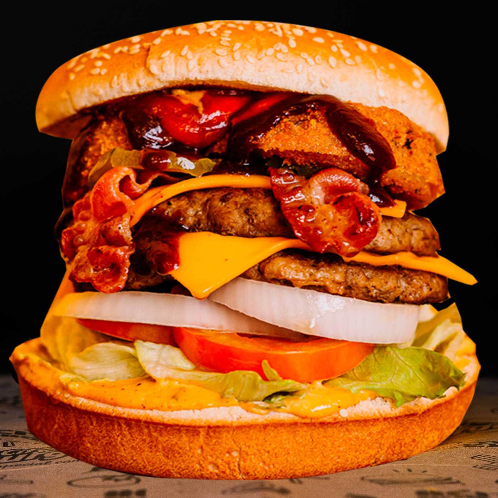 Hamburguesa BBQ Doble