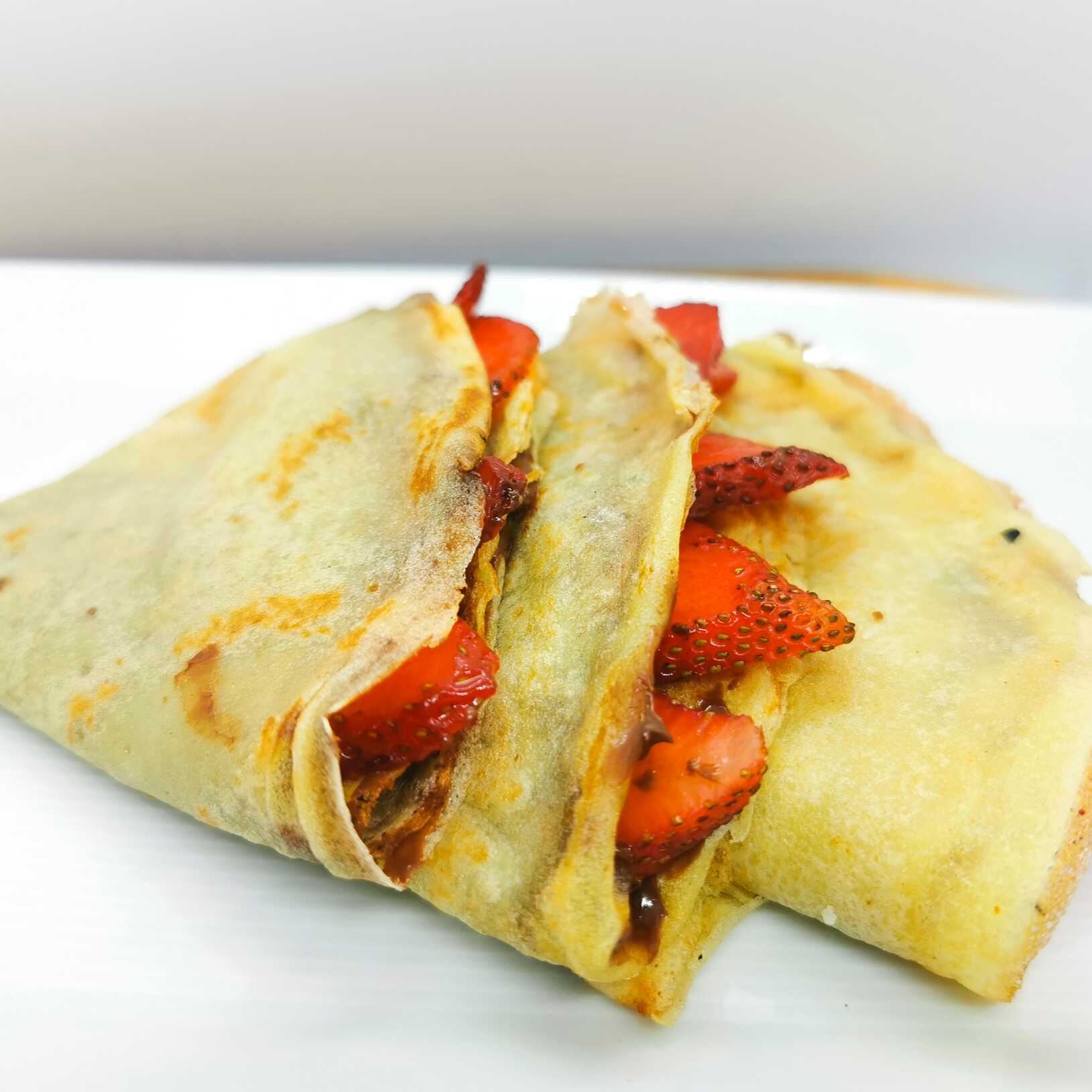 Crepas de Fresa con Nutela 3 pzas