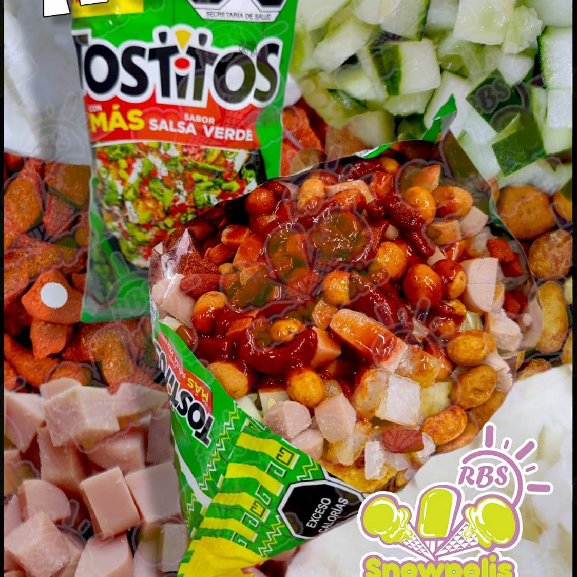 Tostilocos salsa verde