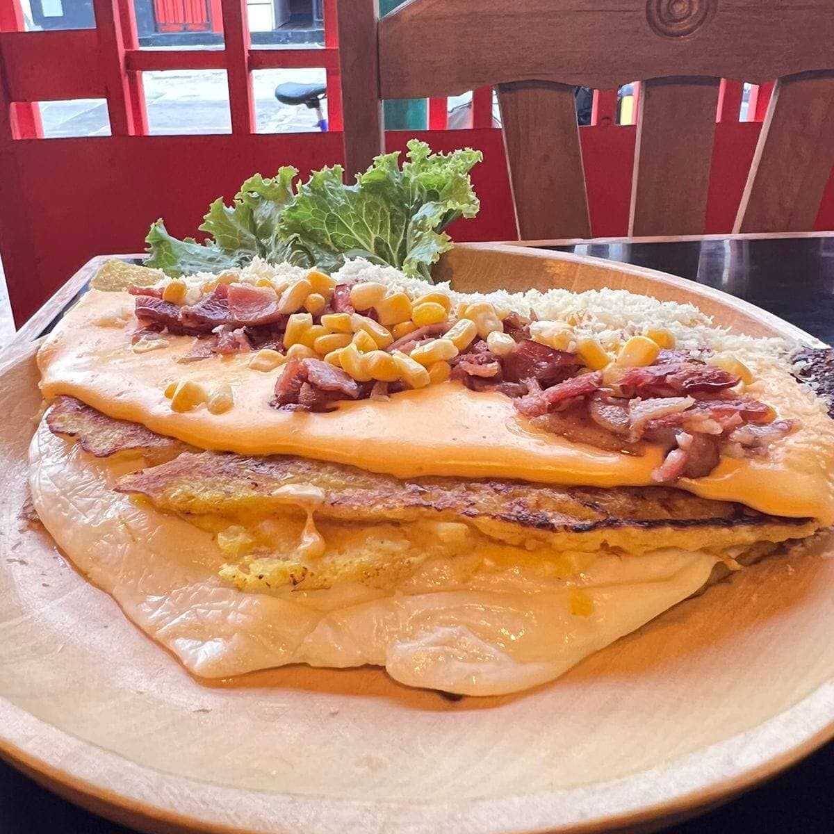 Cachapa Bacon Chesse