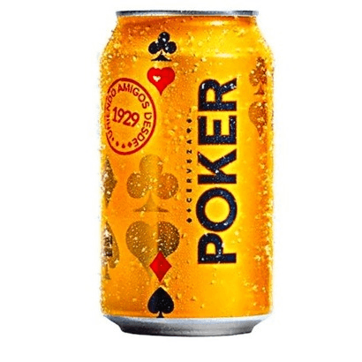 Cerveza Lata Poker