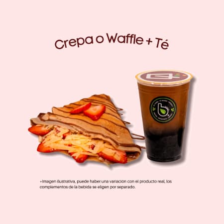 ARMA TU CREPA O WAFFLE + TÉ