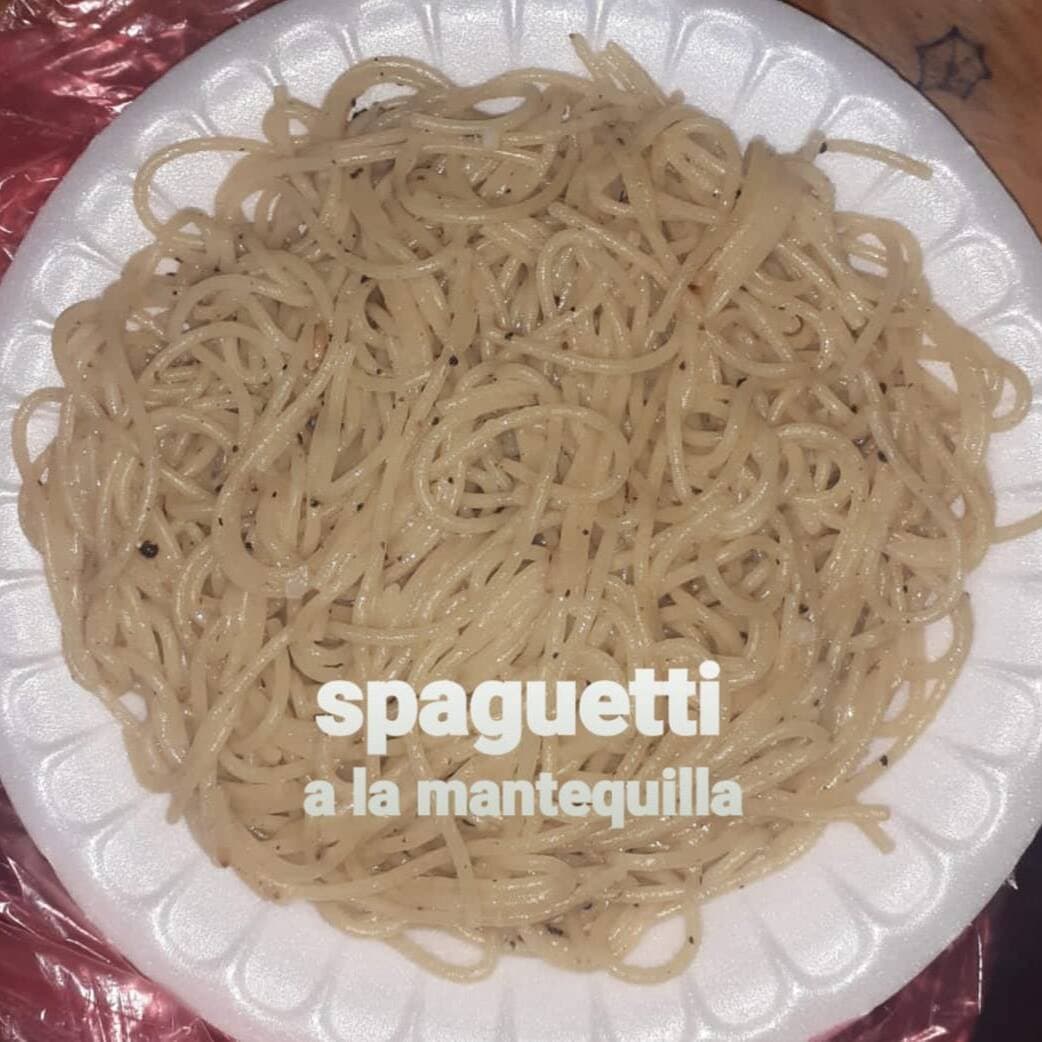 Spaguetti  A la mantequilla
