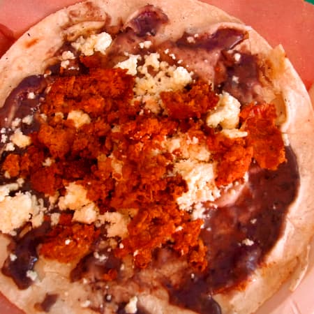 Memelita de Chorizo