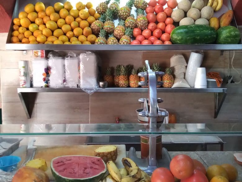 Fruta picada