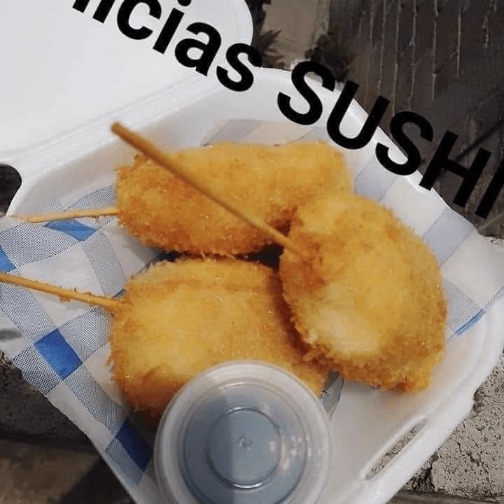 Kushiagues de Platano con Queso