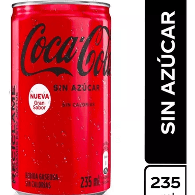 Coca Cola Sin Azúcar 235 ml