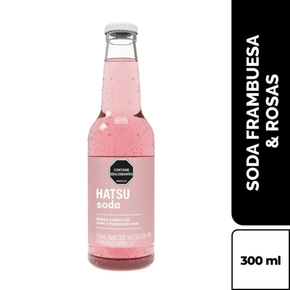 Soda Hatsu Frambuesa y Rosa