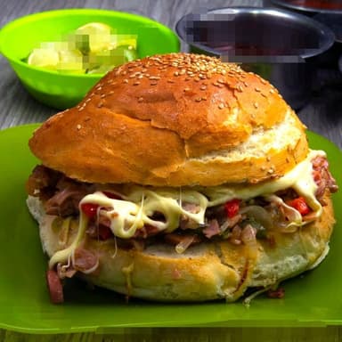 Cemita Con Queso Árabe o al Pastor