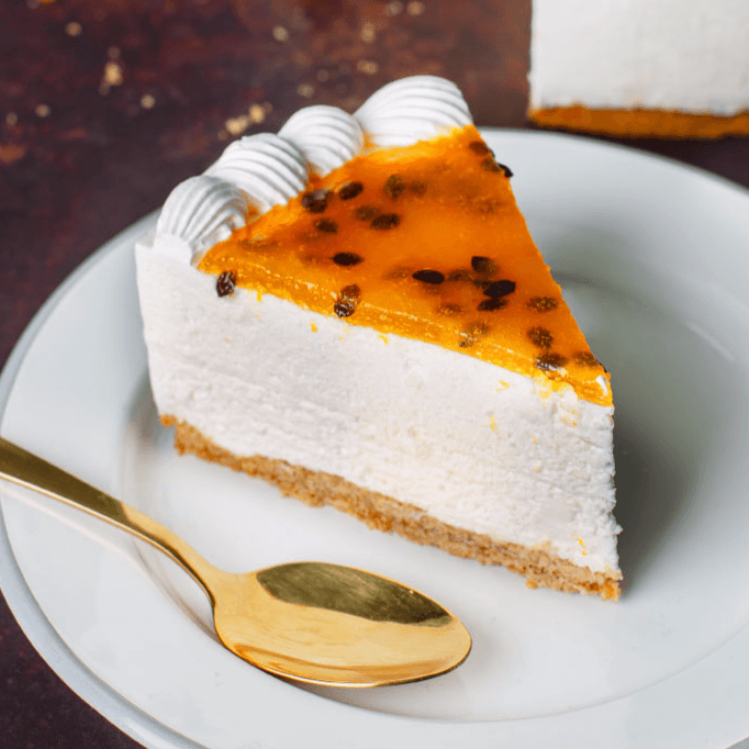 Porción de Cheescake de Maracuyá