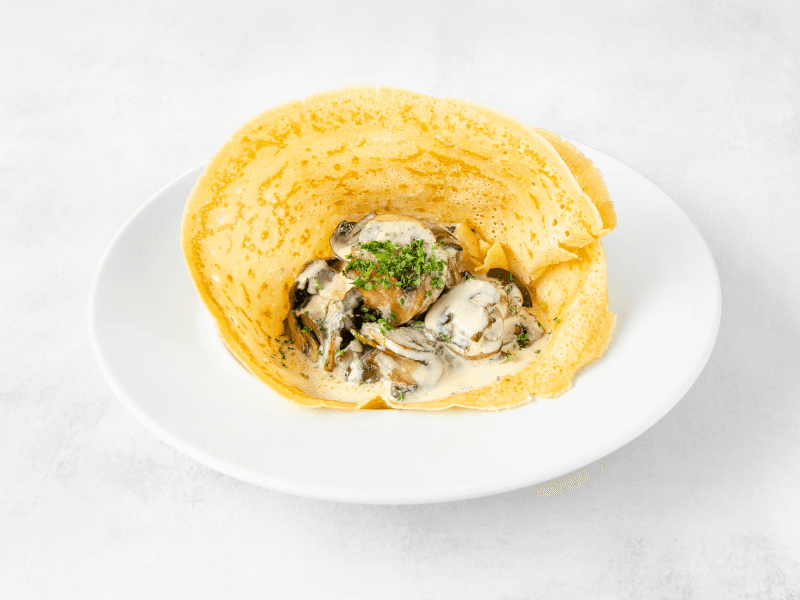 Crepe Champiñones al Ajillo