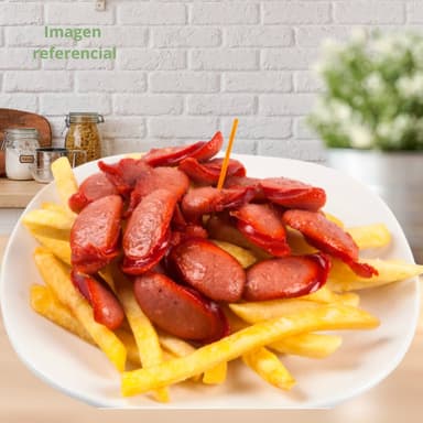 Salchipapa de Chorizo