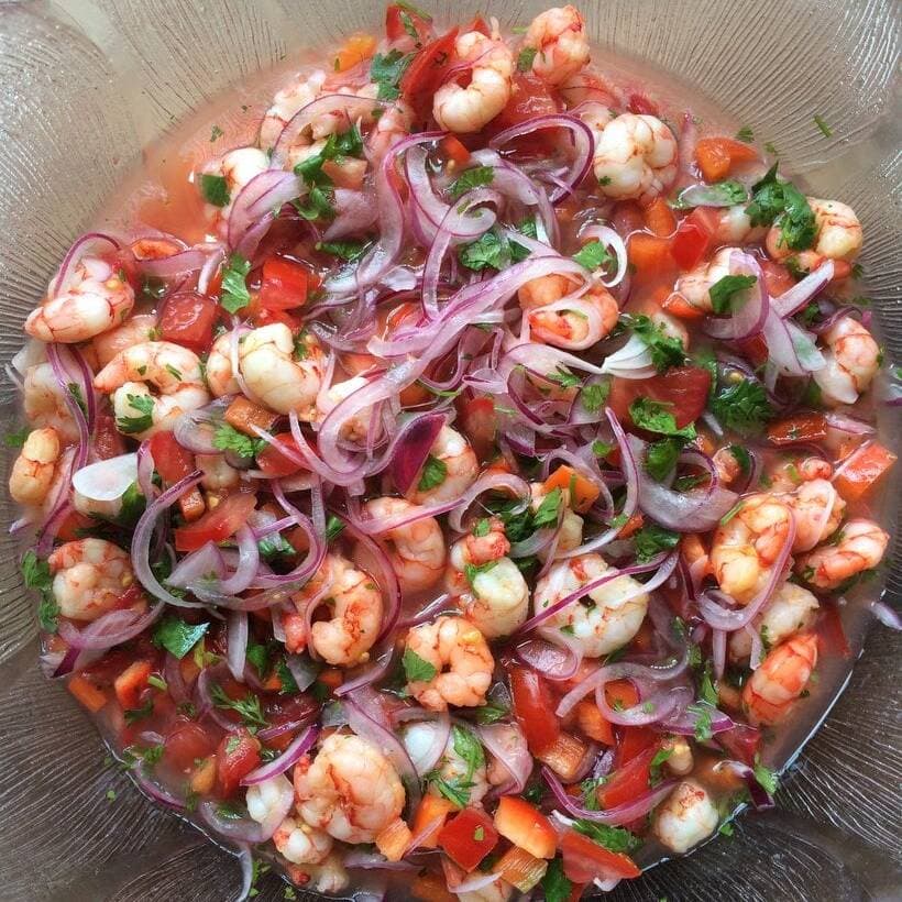 1/2 Litro de Ceviche de Camaron