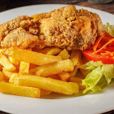 Pollo Broster con Papas Fritas + Bebida