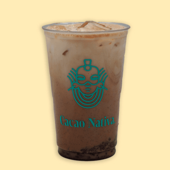 Frío Cacao con avena agua 14oz