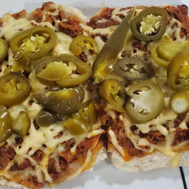 Molletes con Carne