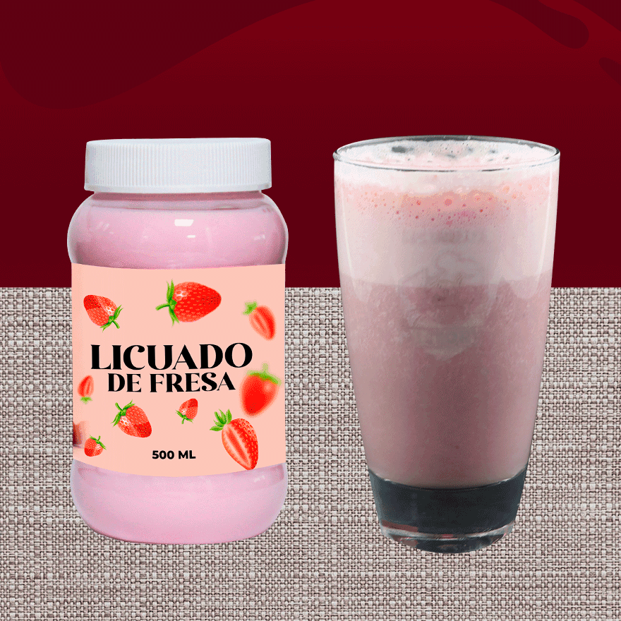 Licuado De Fresa  500 ml