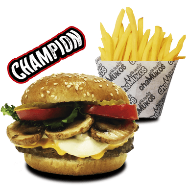 Champion con Papas